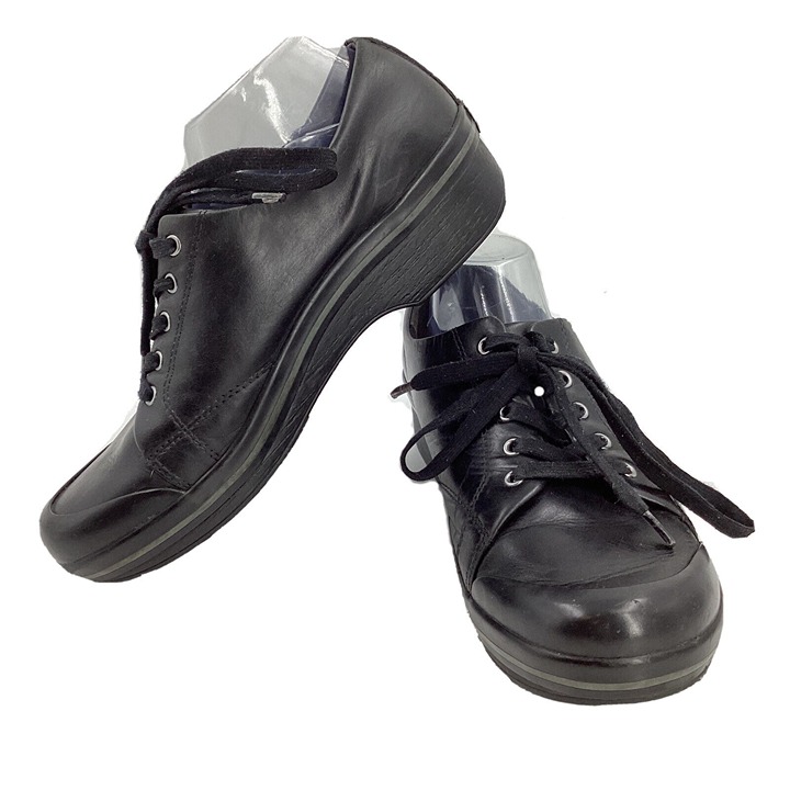 DANSKO Women’s Sz 11.5-13 US 42 EU Krista Black Leather Lace-Up Excellent Shape