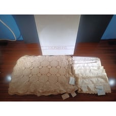 Vintage Croquet Placemats And Napkins Kaufmann’s Set Of 8 With Tags & Box P.R.C.