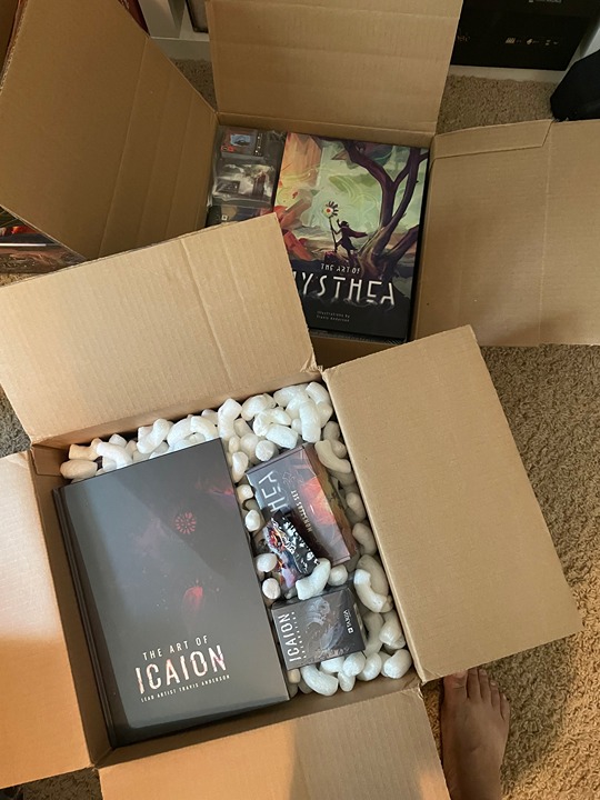 Sealed Kickstarter Boardgame Bundle Mysthea and Icaion All-In Pledge Everything!