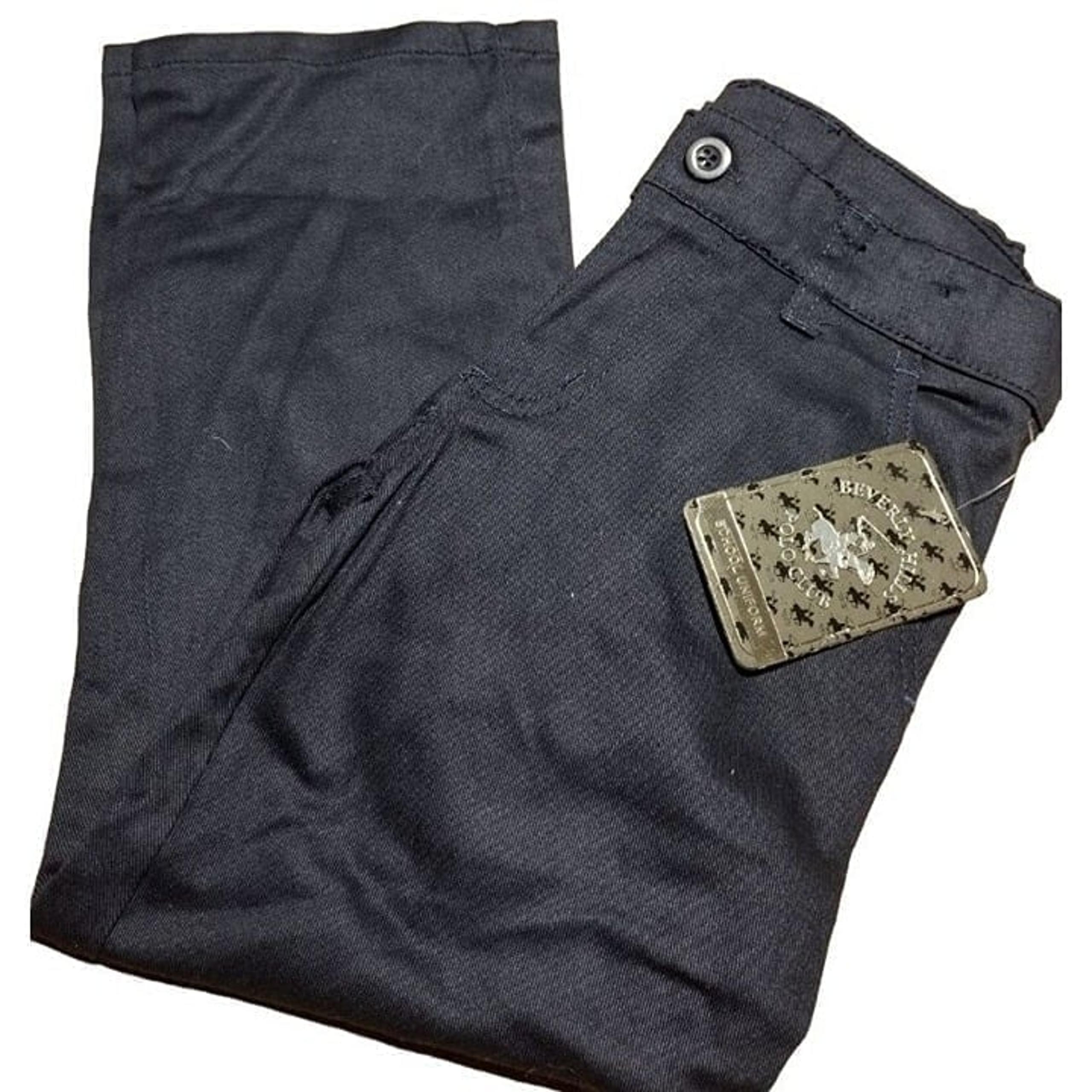 Beverly Hills Polo Club Boys’ School Uniform Pants Relaxed-Straight Navy Size 6
