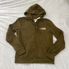 Victoria secret PINK full zip olive green hoodie