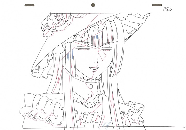 Umineko When They Cry Episode 14 Virgilia Douga Genga Production Sketch Cel A3