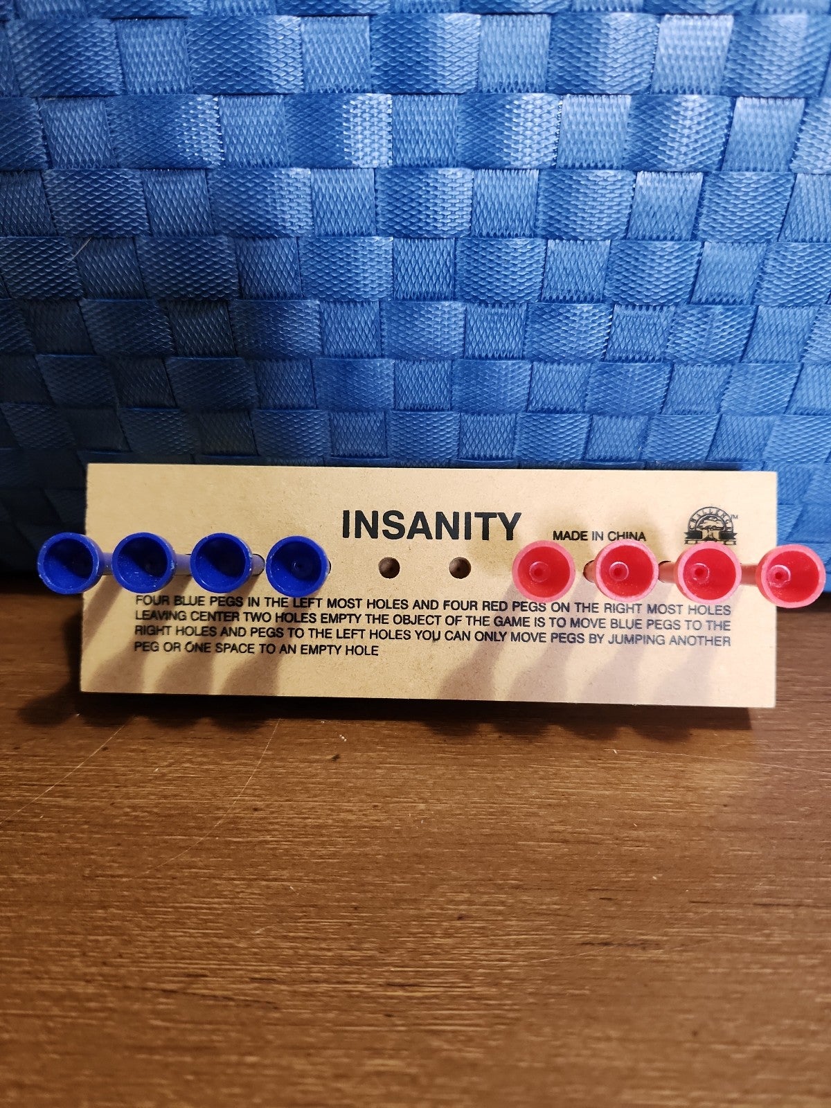 Vintage 80's Wood Peg Board Games Brain Teasers