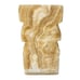 Pair Vintage Bookends Carved Aztec Mayan Tiki Stone Onyx Marble Statue Heavy