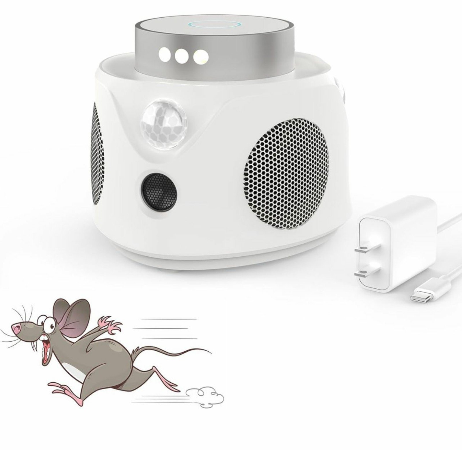 2024 Upgraded Ultrasonic Rodent Repeller, Intelligent Frequency Conversion Ultra