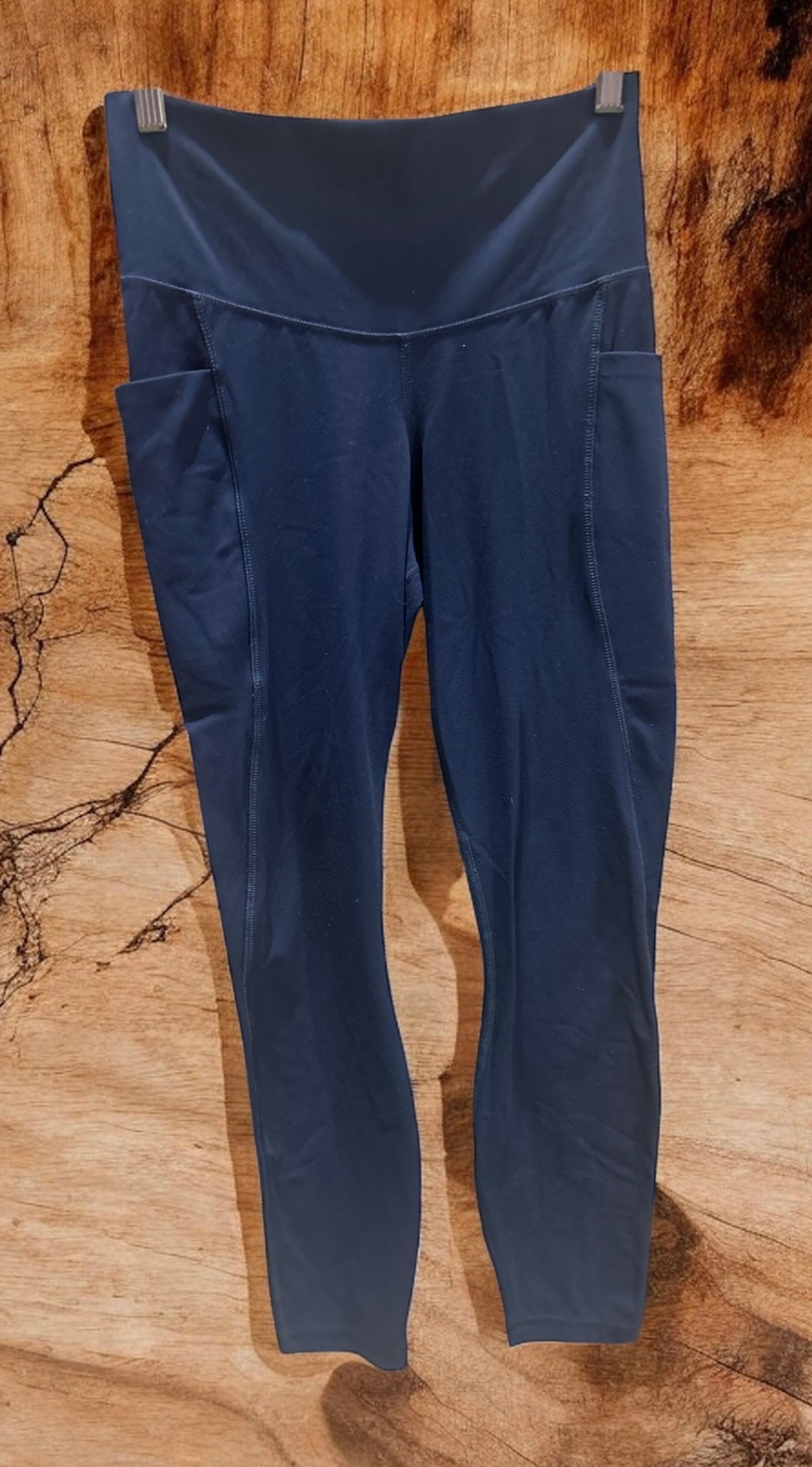 Member’s Mark Navy Blue High-Rise Ankle Leggings Women’s Size Medium.