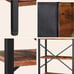 70in Tall Bookshelf with 2 Drawers, Rustic Brown