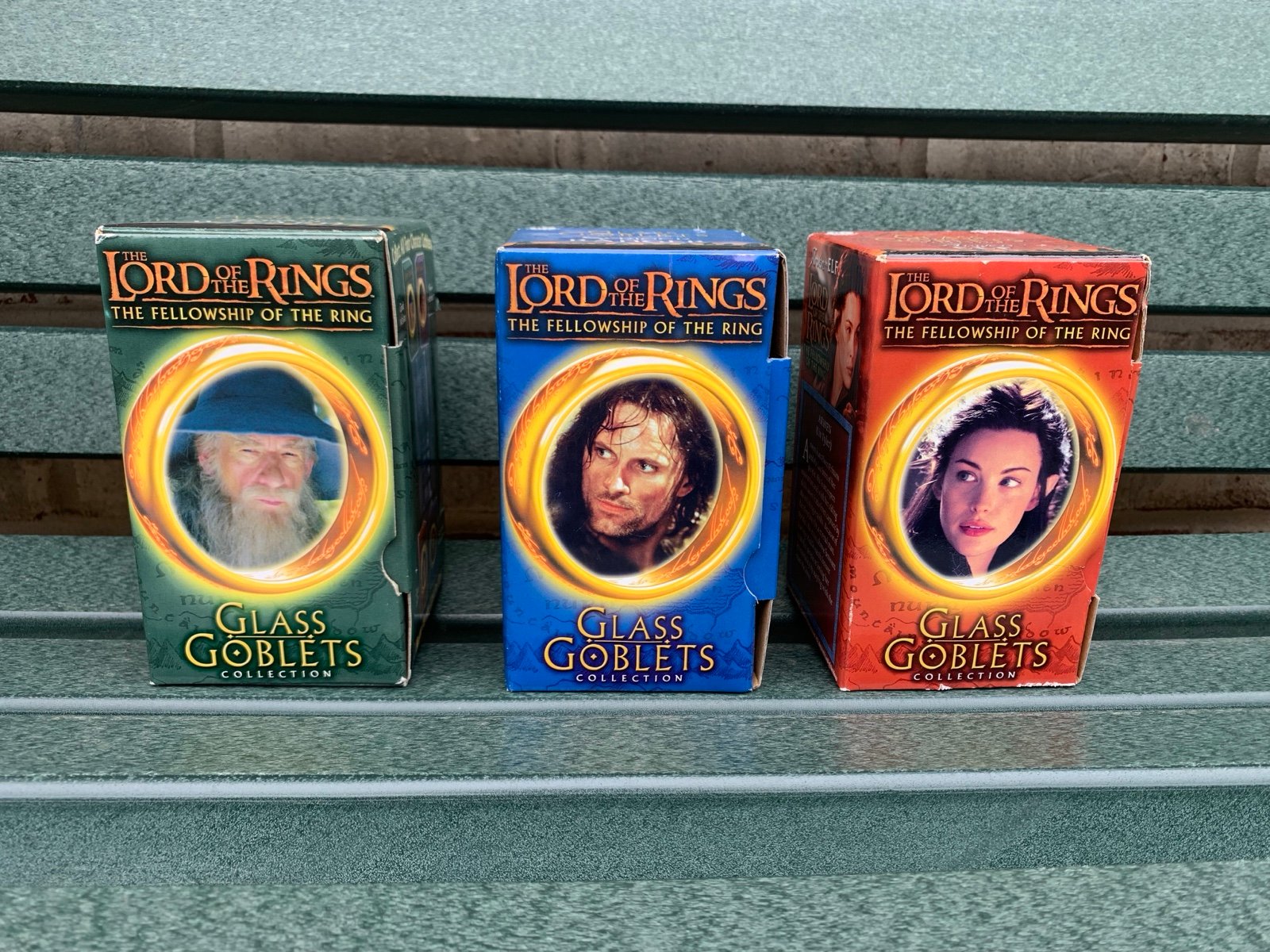 2001 Lord of the Rings BURGER KING collectors glass goblet cups