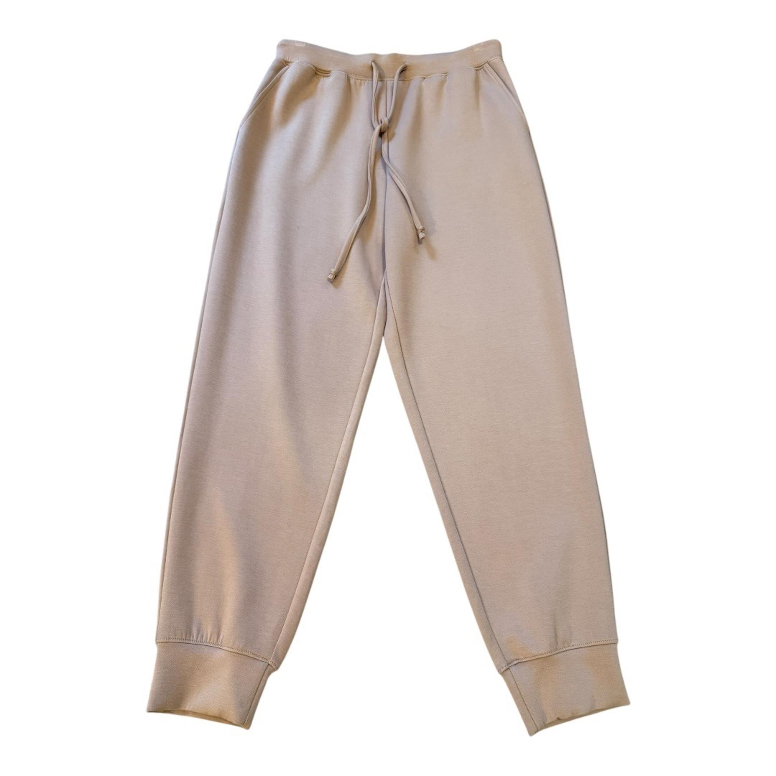 NEW Nordstrom Lounge Pants Drawstring Comfy Joggers Casual Taupe Marl Medium