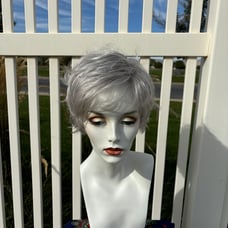 Wig NWT Iced Grey Synthetic Flip Style
