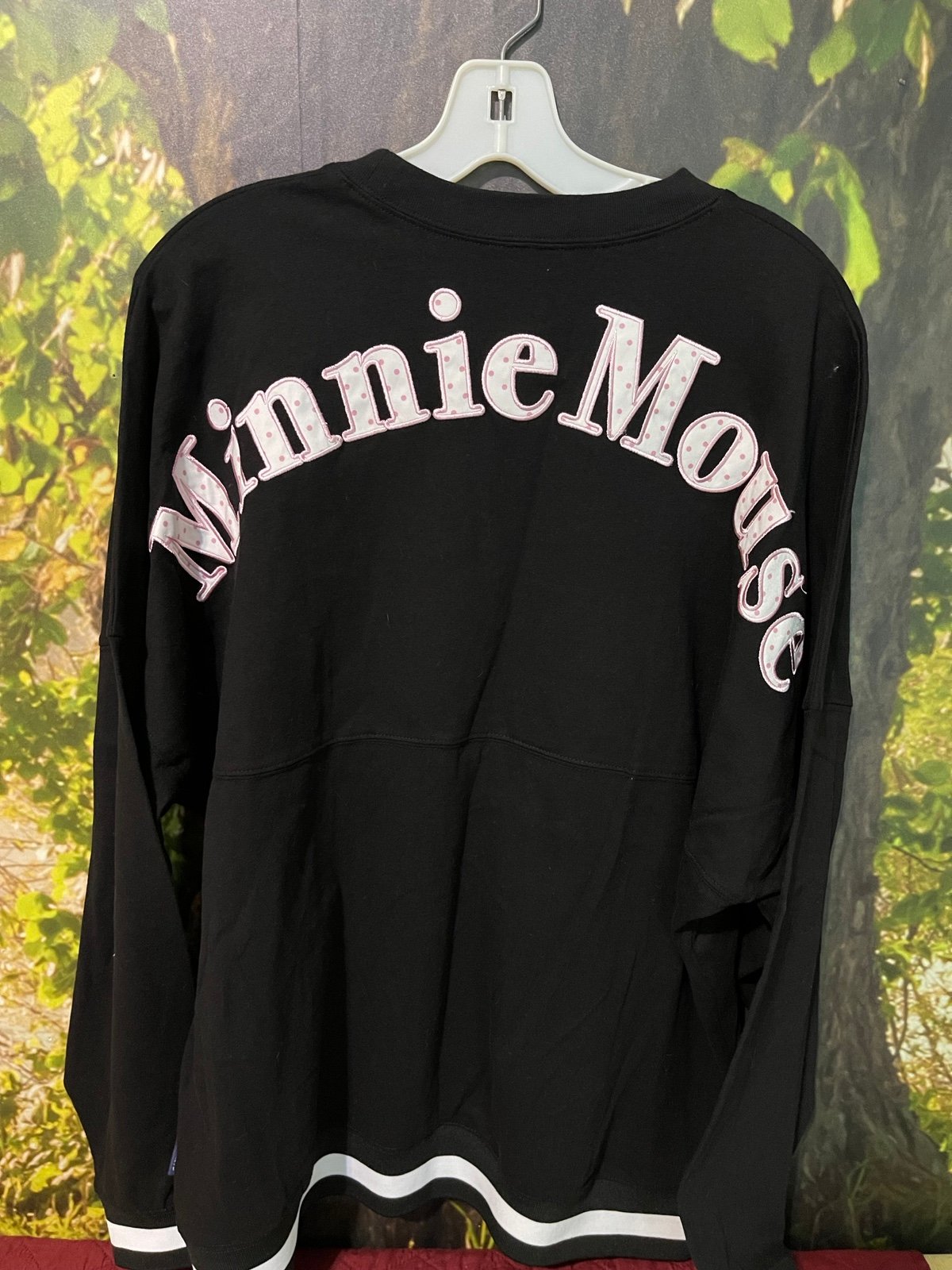 Disney Parks Minnie Mouse Spirit Jersey Adult Black Pink