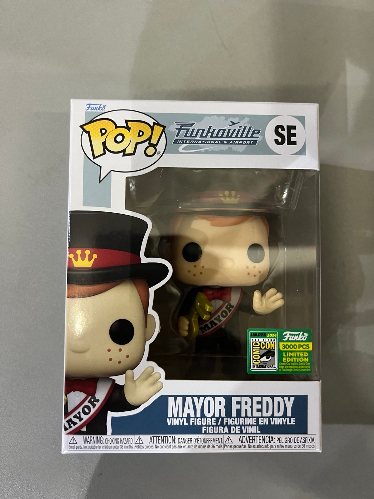 Mayor Freddy Funko Pop Funkoville Freddy Funko SDCC 2024 3000 PCs Exclusive