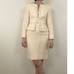 Vintage Escada Cream Wool Tweed 3 Piece Skirt Suit