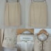 Vintage Escada Cream Wool Tweed 3 Piece Skirt Suit