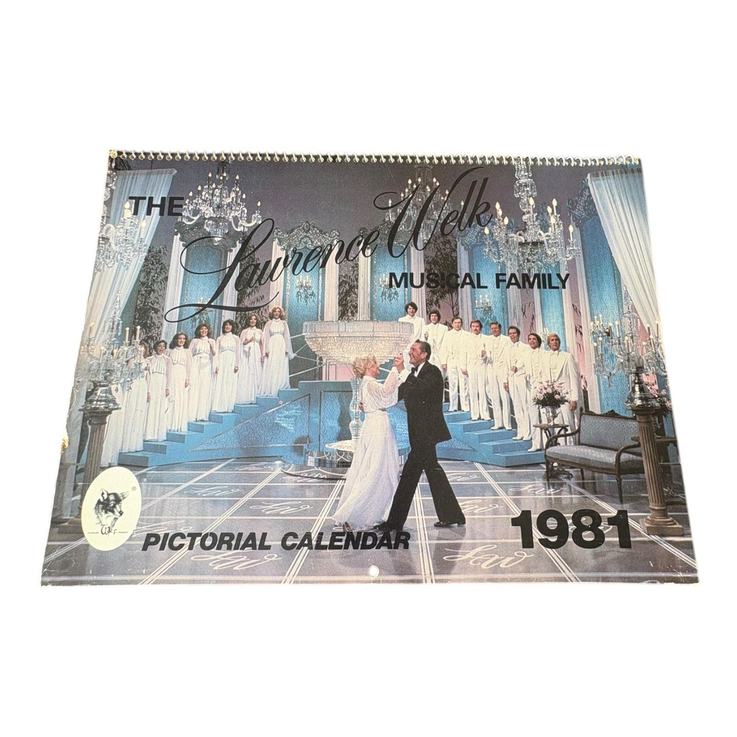 1981 Lawrence Welk Musical Family Calendar | Color Photos & Birthdays