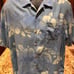 Tommy Bahama men’s 100% silk camp shirt. Sharp blue with tropical print. Large
