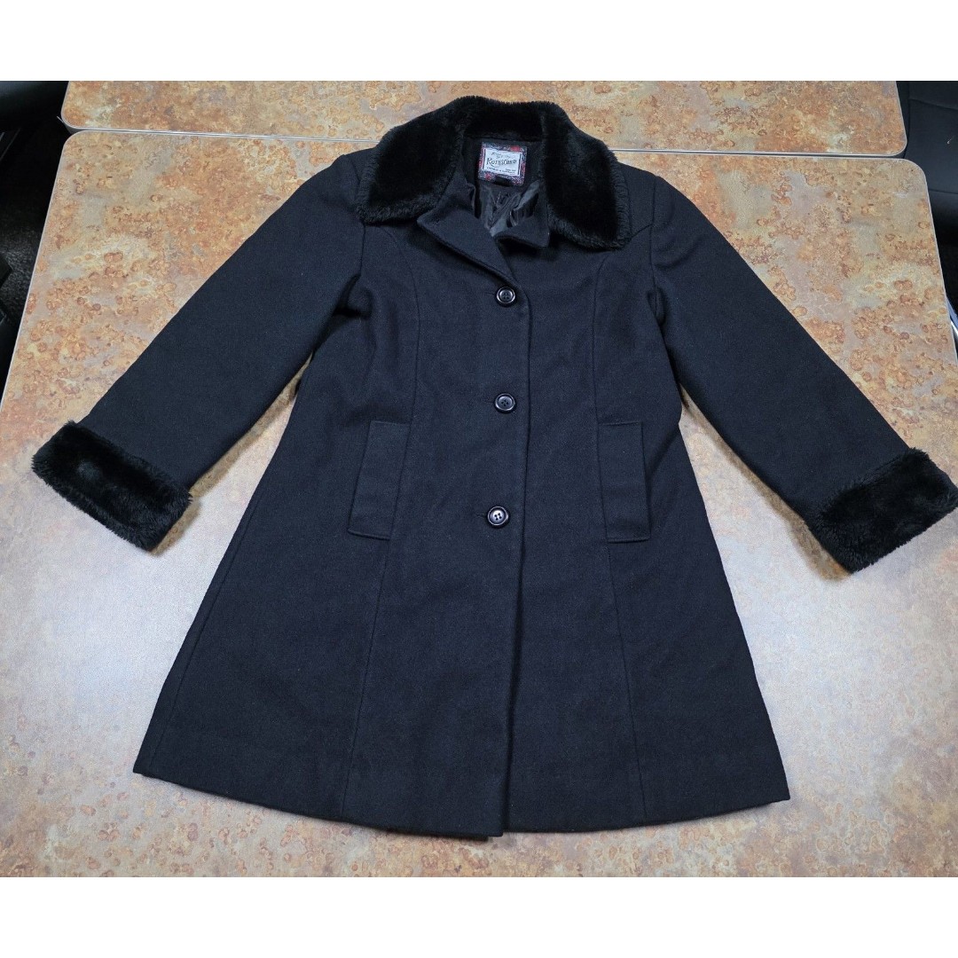 Rothschild Girls Black Pea Coat Size 12