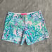 Lilly Pulitzer Shorts 00 Womens Callahan Stretch Knit Amethyst Tint Craysea