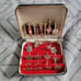 Vintage Mens Cufflinks And Tie Bar Clip Mixed Lot With Case Shank Shields Dante