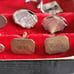 Vintage Mens Cufflinks And Tie Bar Clip Mixed Lot With Case Shank Shields Dante