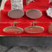 Vintage Mens Cufflinks And Tie Bar Clip Mixed Lot With Case Shank Shields Dante