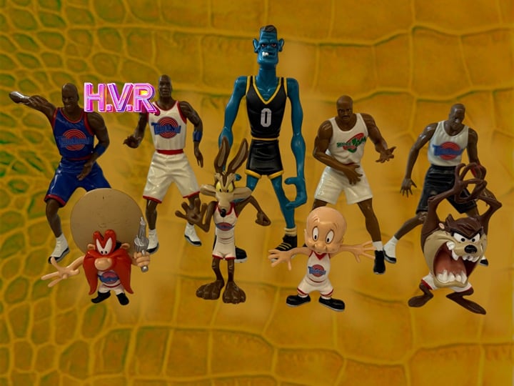 Vintage 1996 Space Jam Tune Squad Toys Figures - Lot of 9