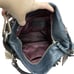 Coach Penelope Hobo Satchel Purse Black Leather Silver Hardware Inside Pockets