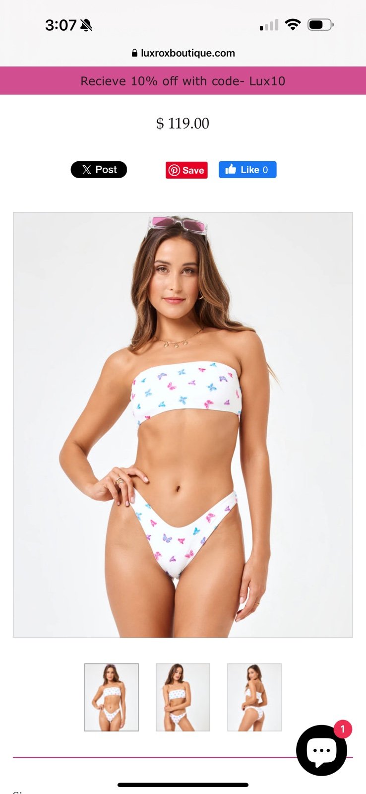 Lspace Lucy Butterfly Bikini