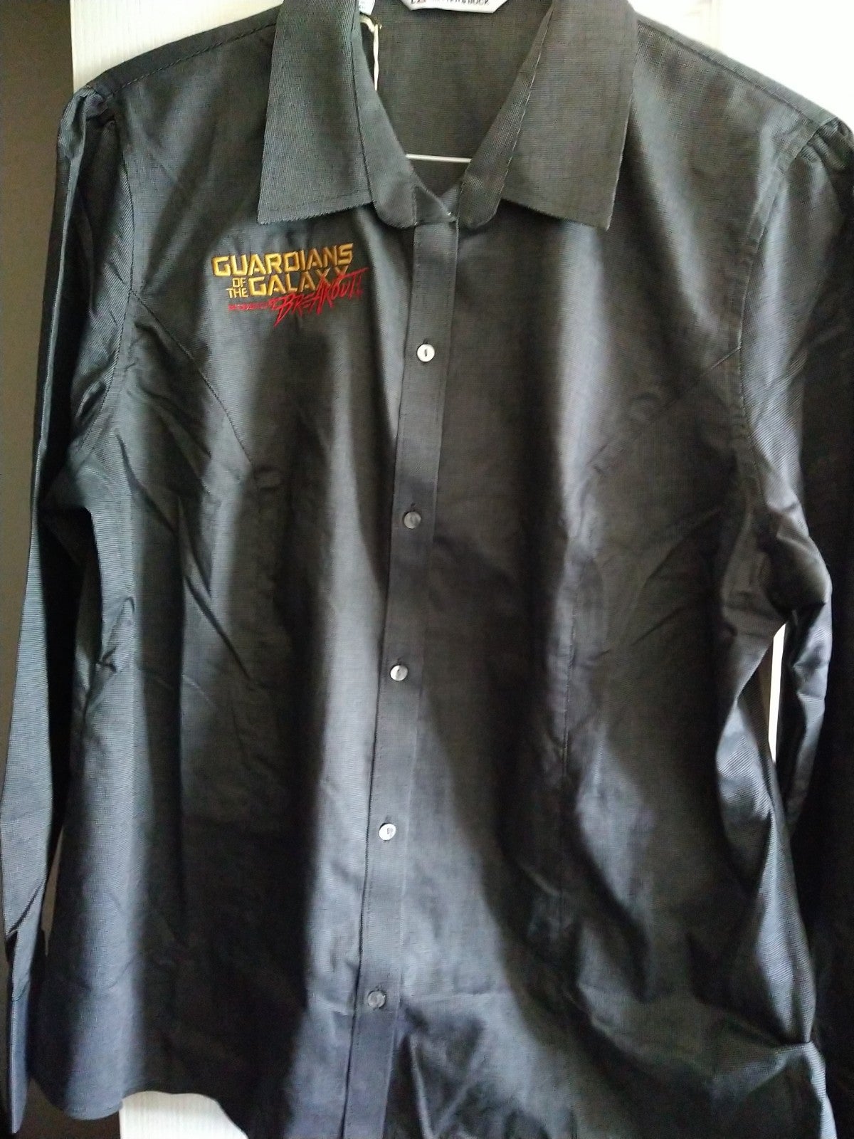 Disney EPCOT GUARDIANS OF GALAXY Cast Member Womens XXL Dress Shirt Prop NWT