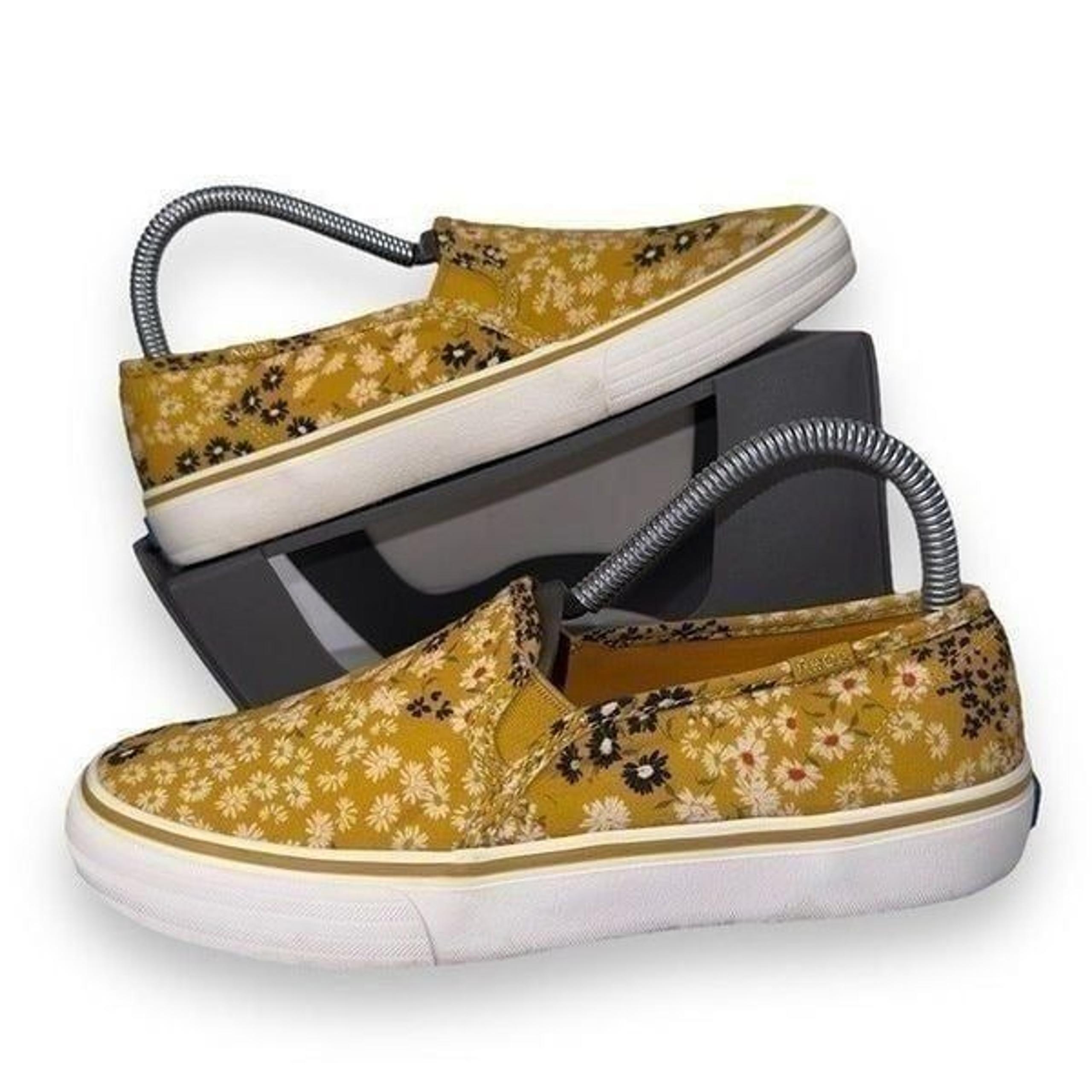 Keds Double Decker II Floral Slip-on Casual Sneakers Yellow WF64294 Women's 7
