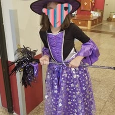 PURPLE WITCH HALLOWEEN FOR KIDS