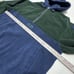 Vintage Eddie Bauer Fleece Hoodie Blue Green Colorblock Half Zip Size L