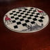 African Vintage Chess Set - White Chess Board