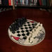 African Vintage Chess Set - White Chess Board