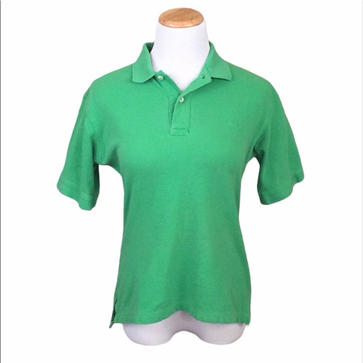 Christian Dior Vintage Preppy Green Short Sleeve Polo Shirt