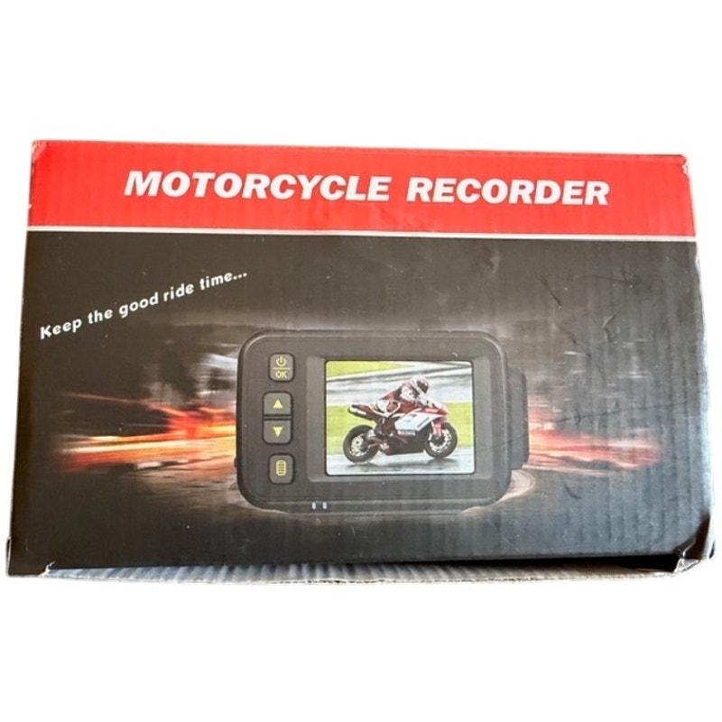 Dual Motorcycle Dash Cam Recorder 720P Front 480P Rear GPS Waterproof Kit