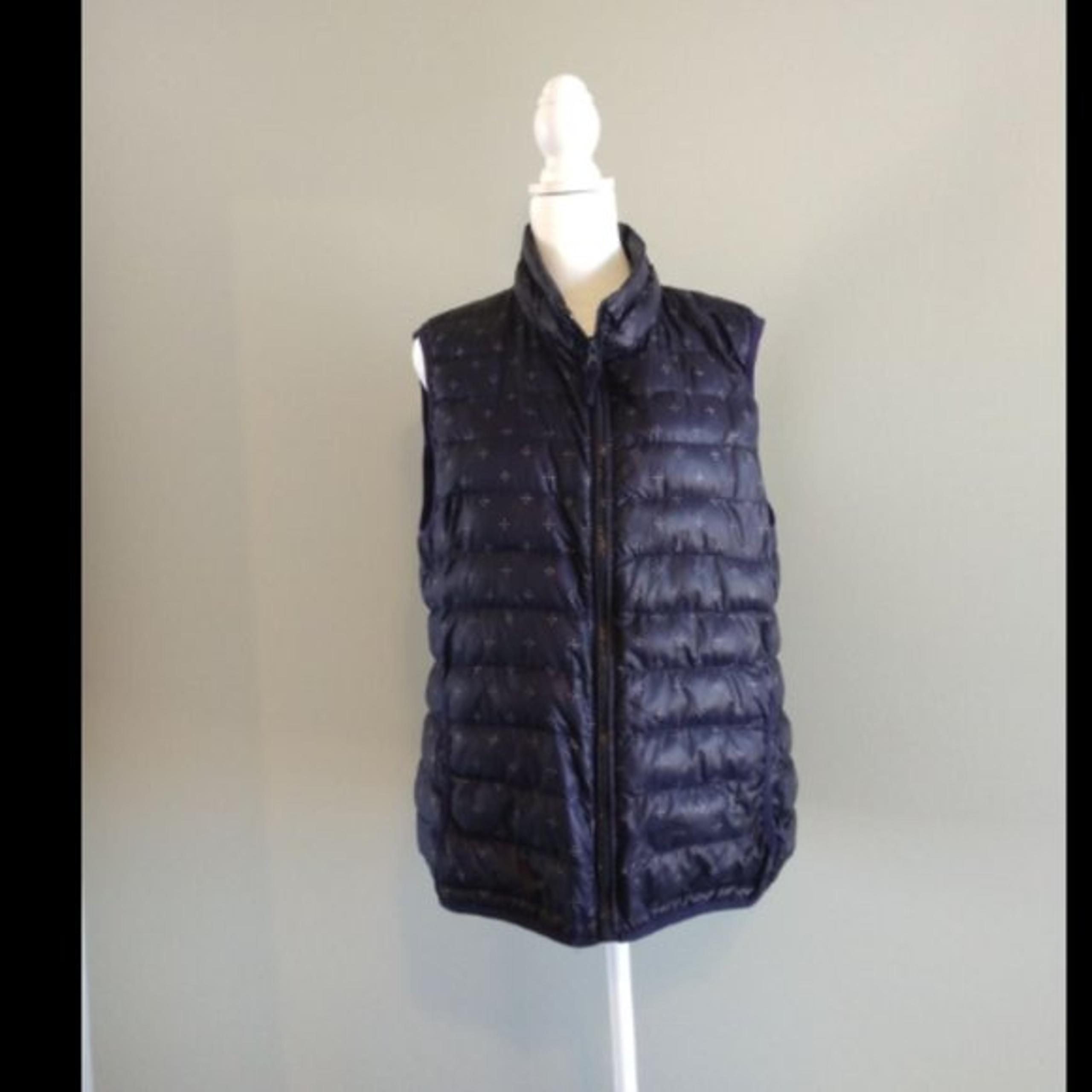 Velvet by Graham and Spencer Print Puffer Vest Sz L