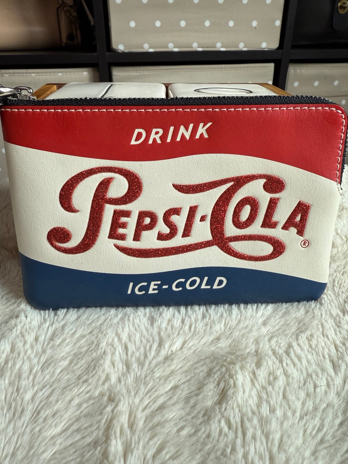 Coach Pepsi Cola Wristlet
