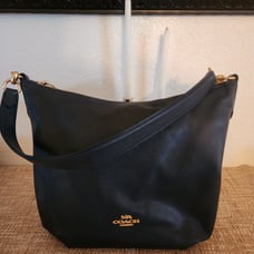 Blue Coach Shoulder Purse
