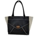 KATE SPADE  Black and Ivory Pebble Leather Tote Bag