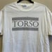 Vintage L TORSO short sleeve t-shirt Greek maze white