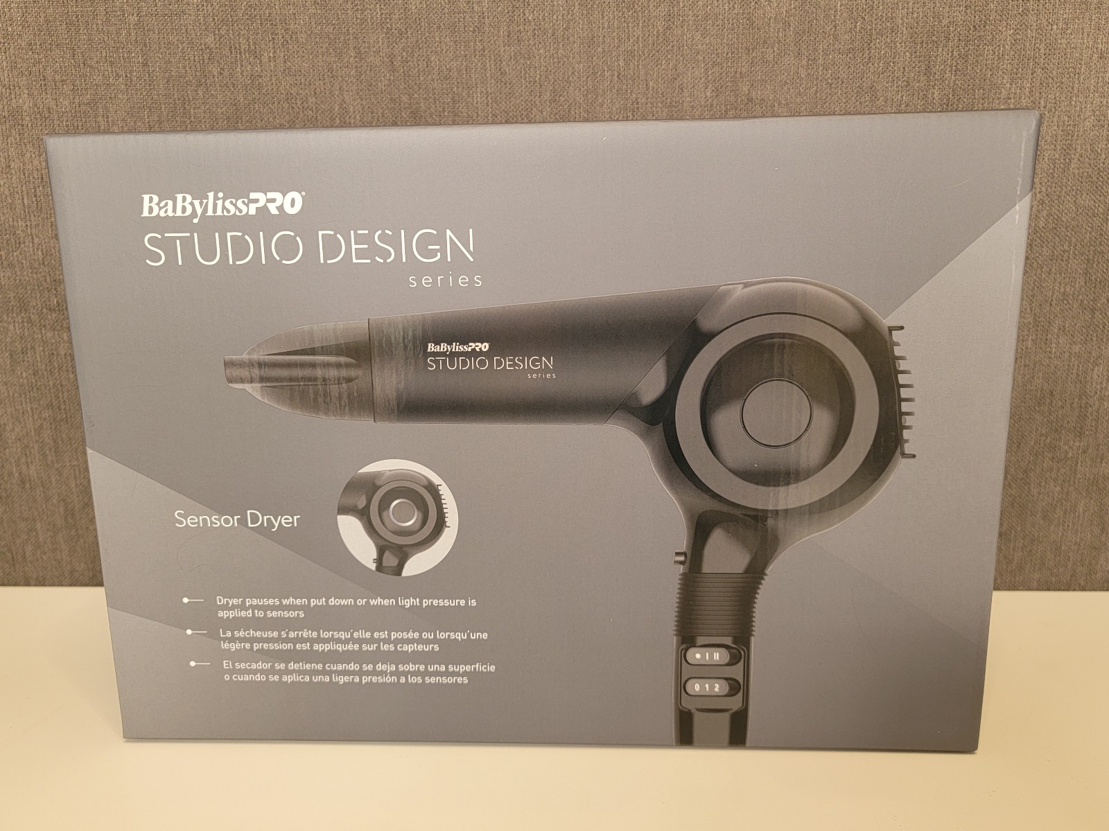 Babyliss PRO Studio Design Series Hair Sensor Dryer BCI800UC Black BRAND NEW