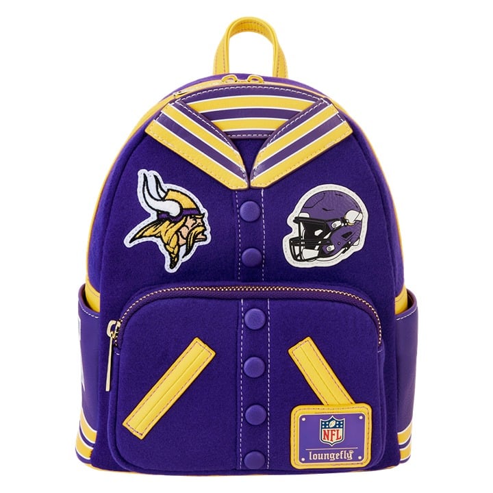 NFL Minnesota Vikings Varsity Mini Backpack. ( FREESHIP )