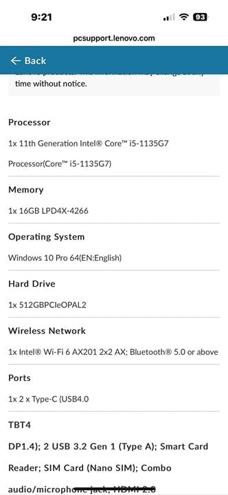 Lenovo ThinkPad T14s Gen 2