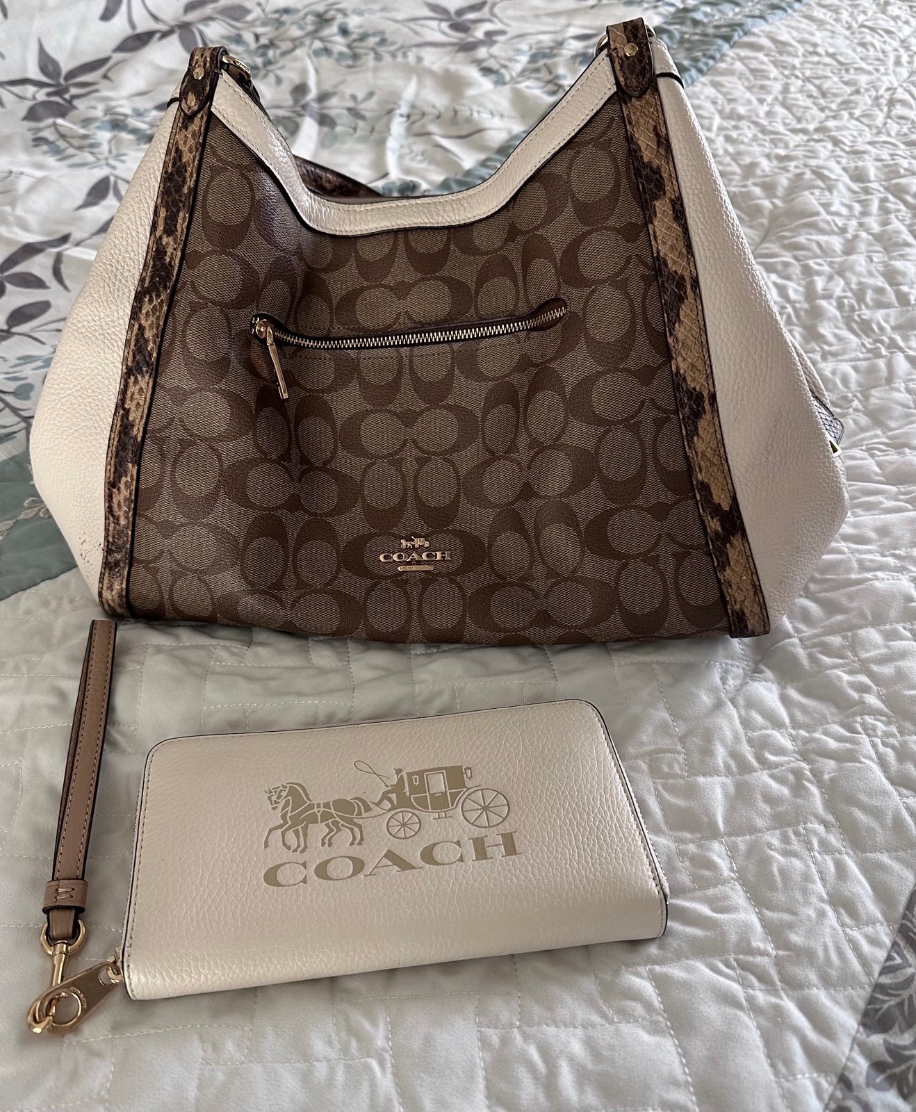 Coach Kristy bag and brand new wallet. Authentic
