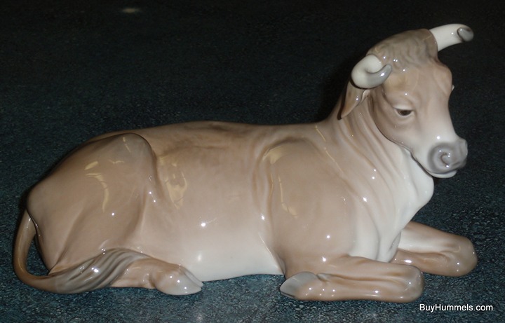 Ox Calf Cow Oxen Lladro Collectible Christmas Nativity Figurine #1390 - RARE!