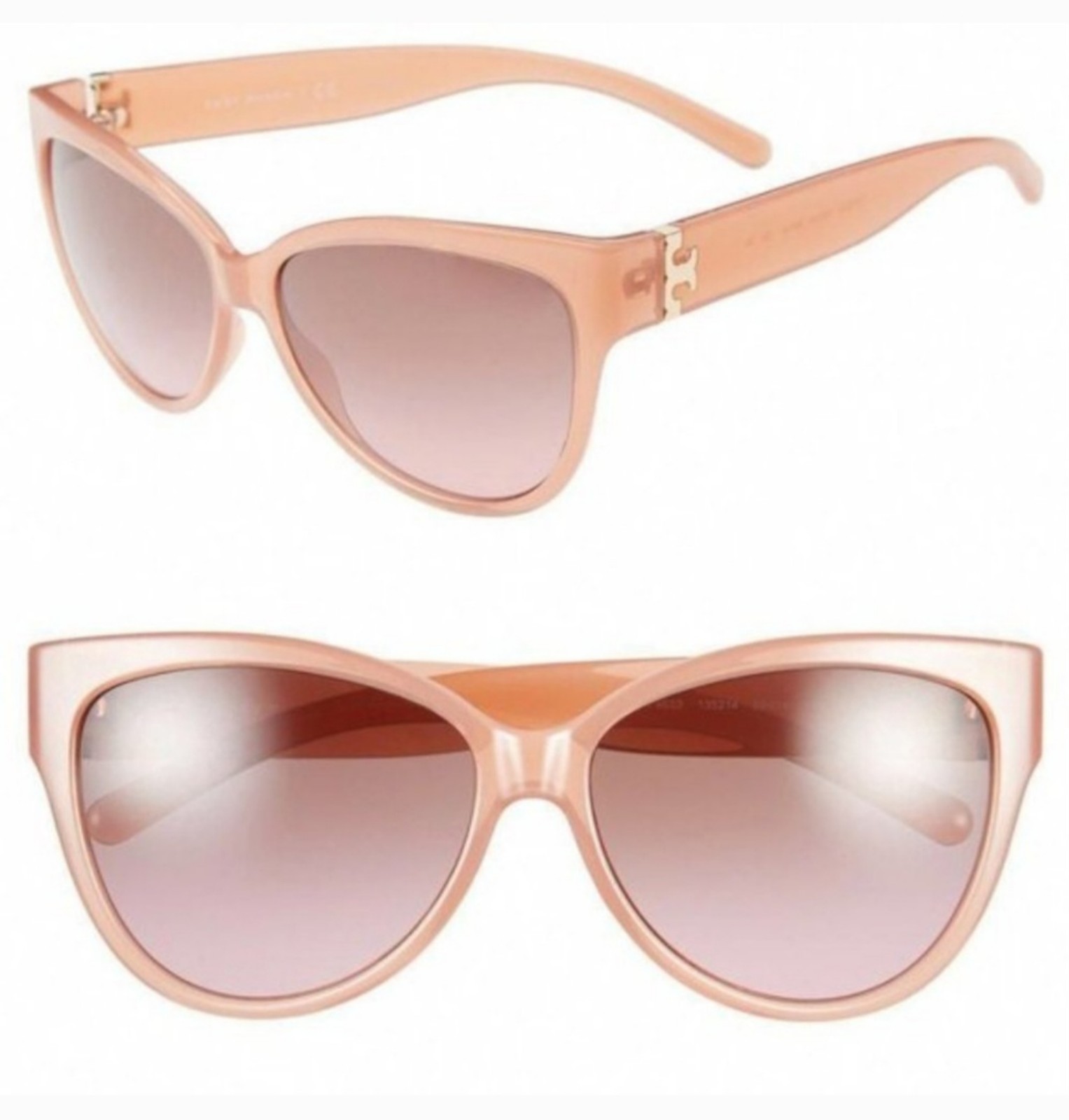 Tory Burch Pink Translucent Cat Eye Sunglasses