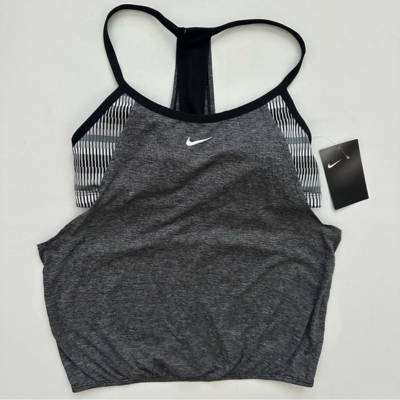 Nike Plus Size Textured Stripe 2 for 1 Swim Tankini Size M