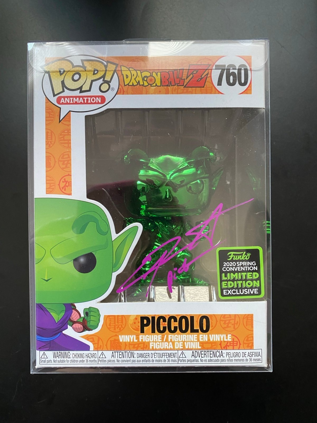 FUNKO POP! ECCC 2020 Exclusive Piccolo #760 Cristopher Sabat Signed w/ PSA