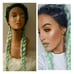 moneymaker Celebrity green ombre lacewig